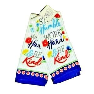 Stay Humble Work Hard Be Kind Kitchen Towels 2-Pc Terry Cotton 16x26-in Gift NEW